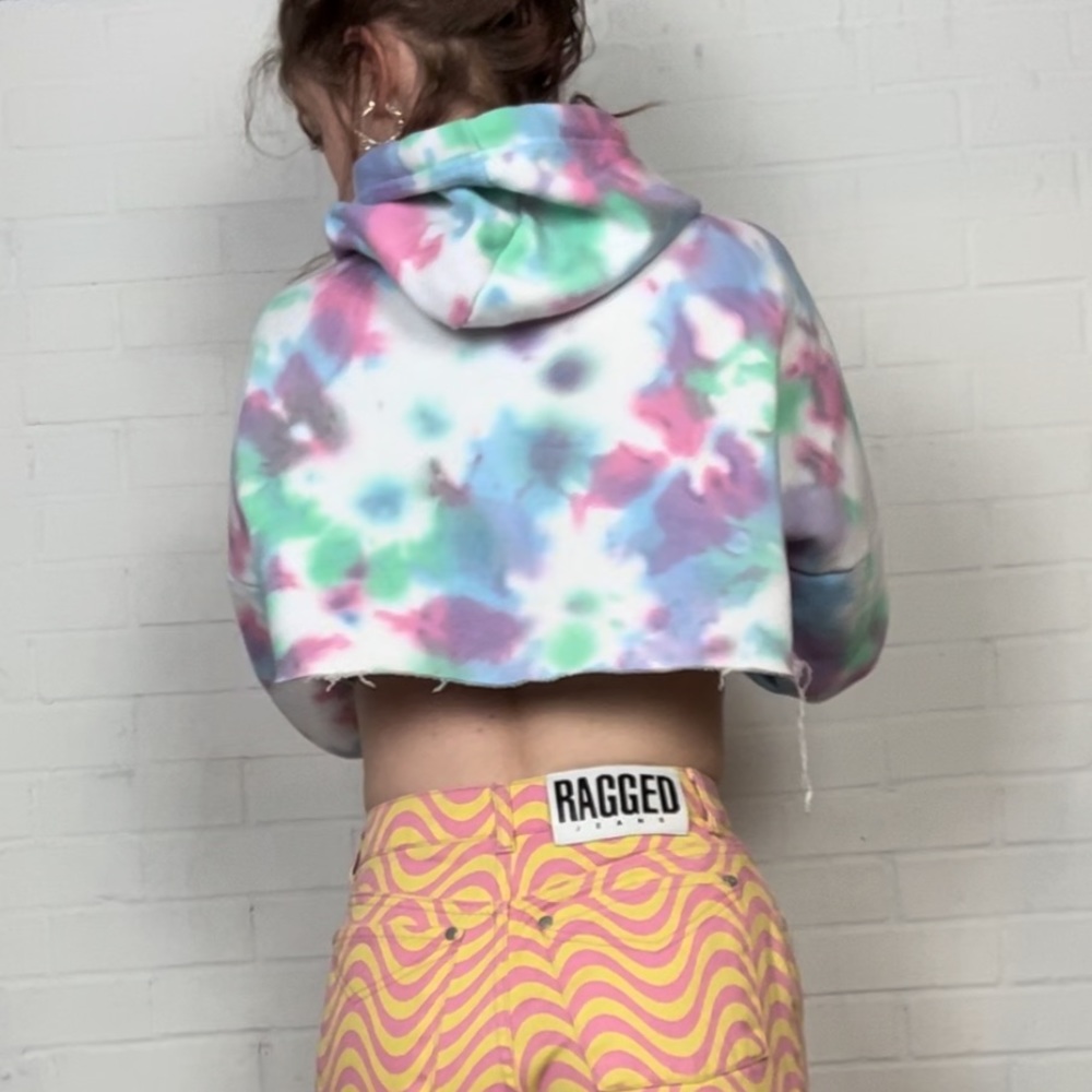 NWT Dolls Kill X Care Bears Collab Cropped Hoodie - Picture 3 of 8